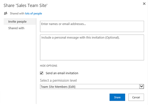 Add Member in SharePoint
