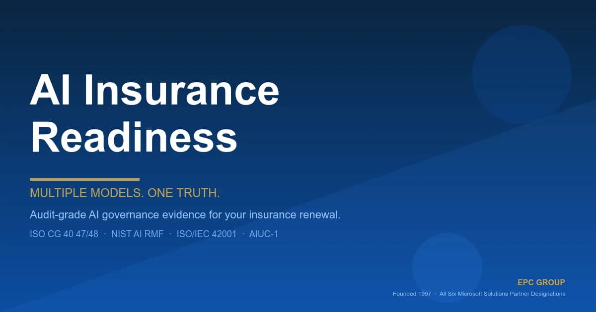 Your Insurance Just Stopped Covering Your AI - EPC Group enterprise consulting
