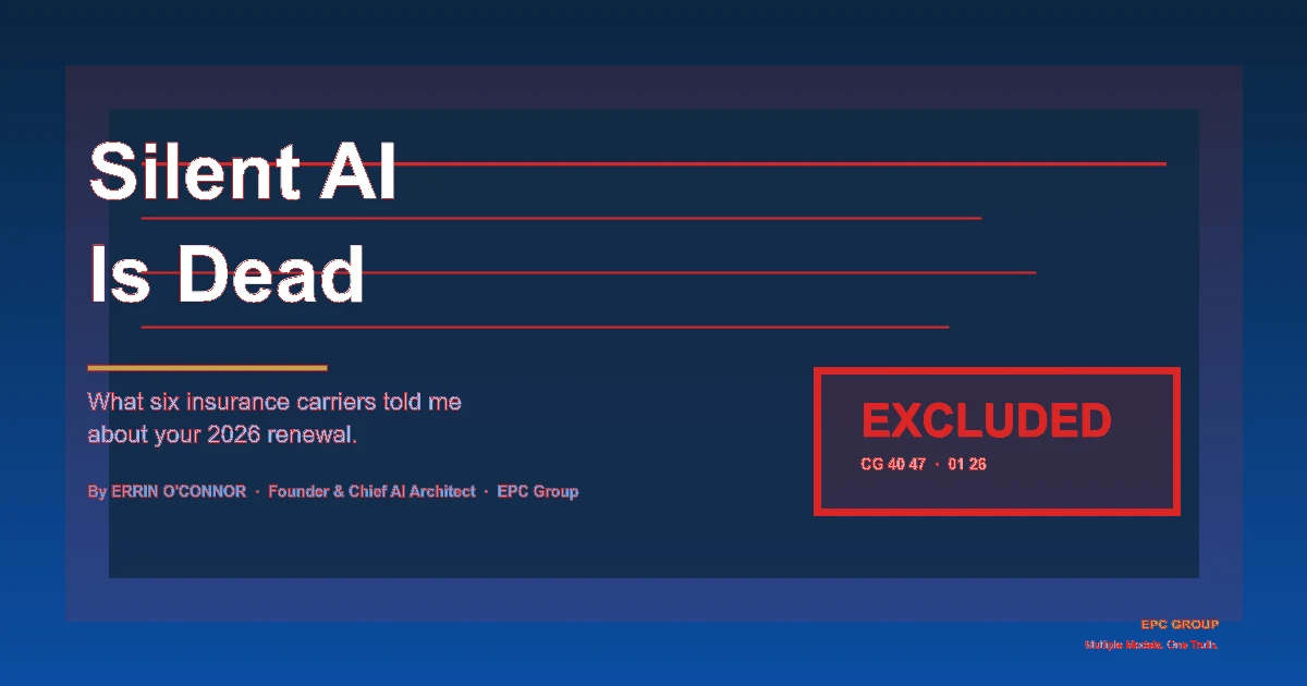 Silent AI Is Dead - EPC Group enterprise consulting