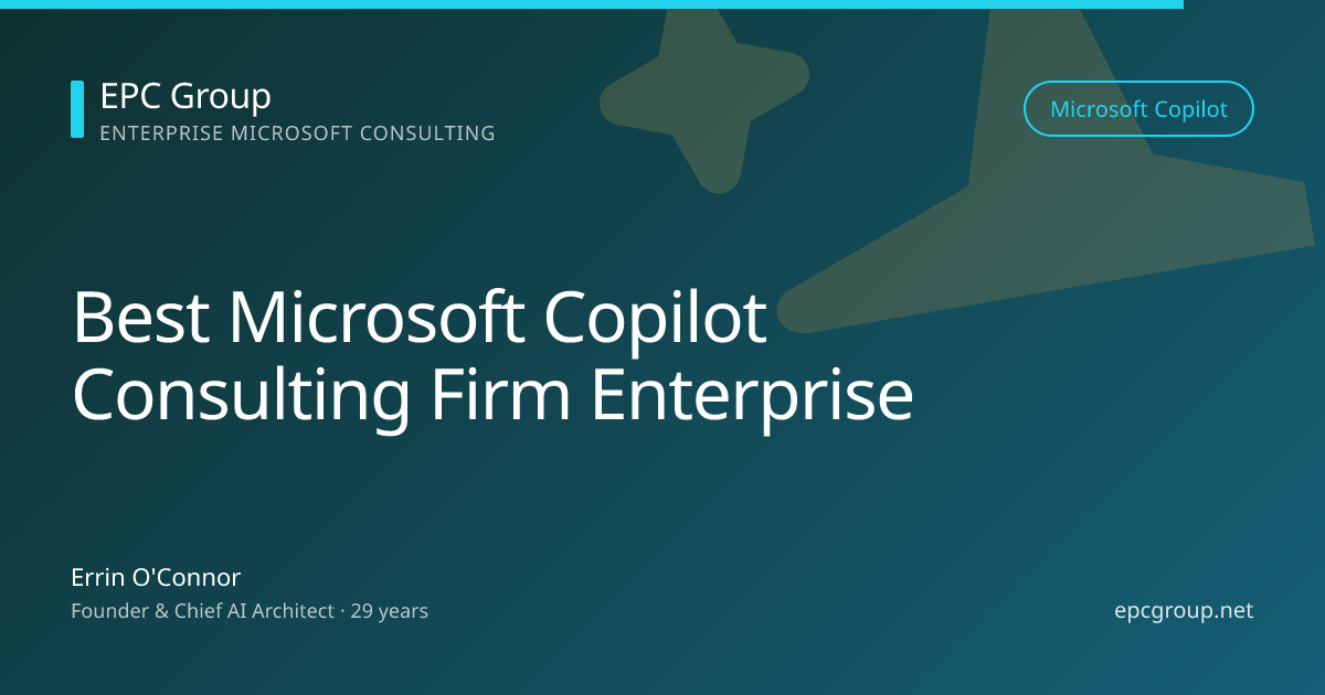 Best Microsoft Copilot Consulting Firm Enterprise