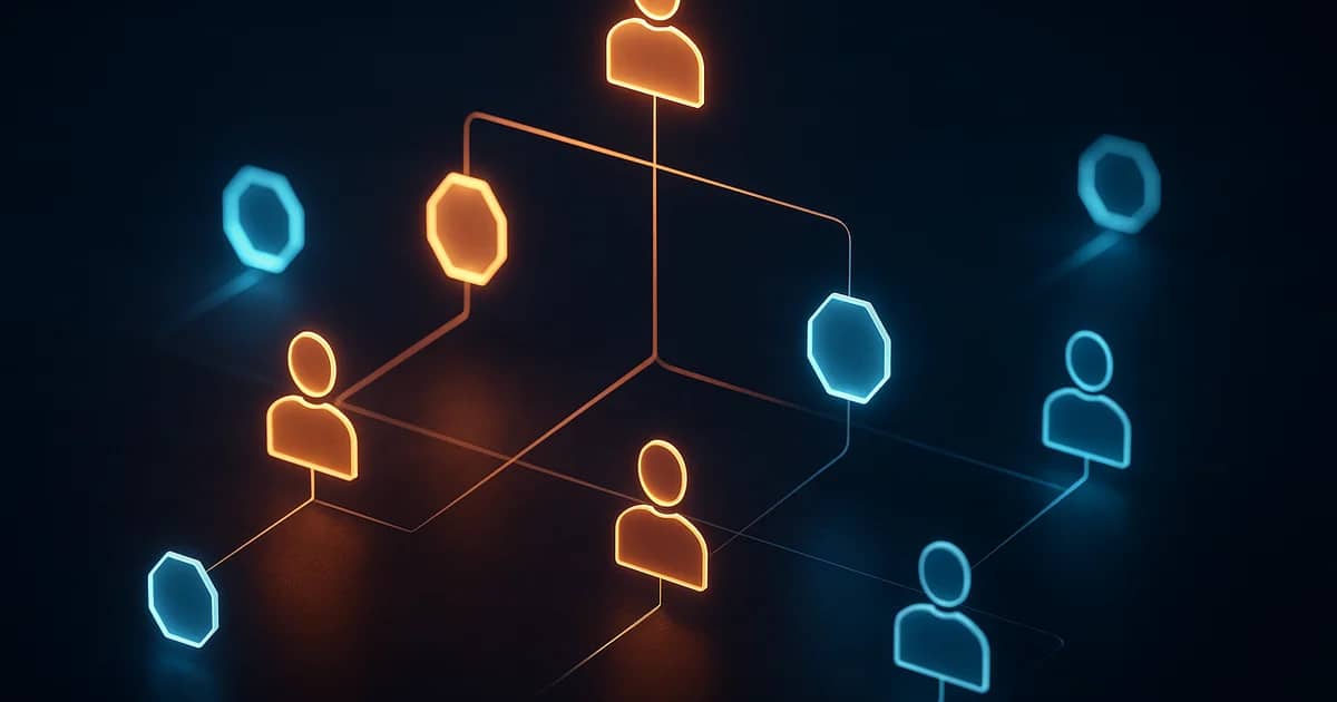 Non-Human Org Chart framework: five employment-file questions applied to AI agents — identity, job scope, token payroll, performance review, and termination