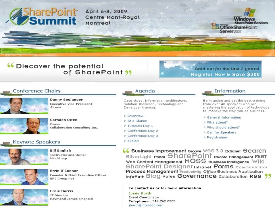 SharePoint Summit 2009 Keynote · Montreal - EPC Group enterprise consulting
