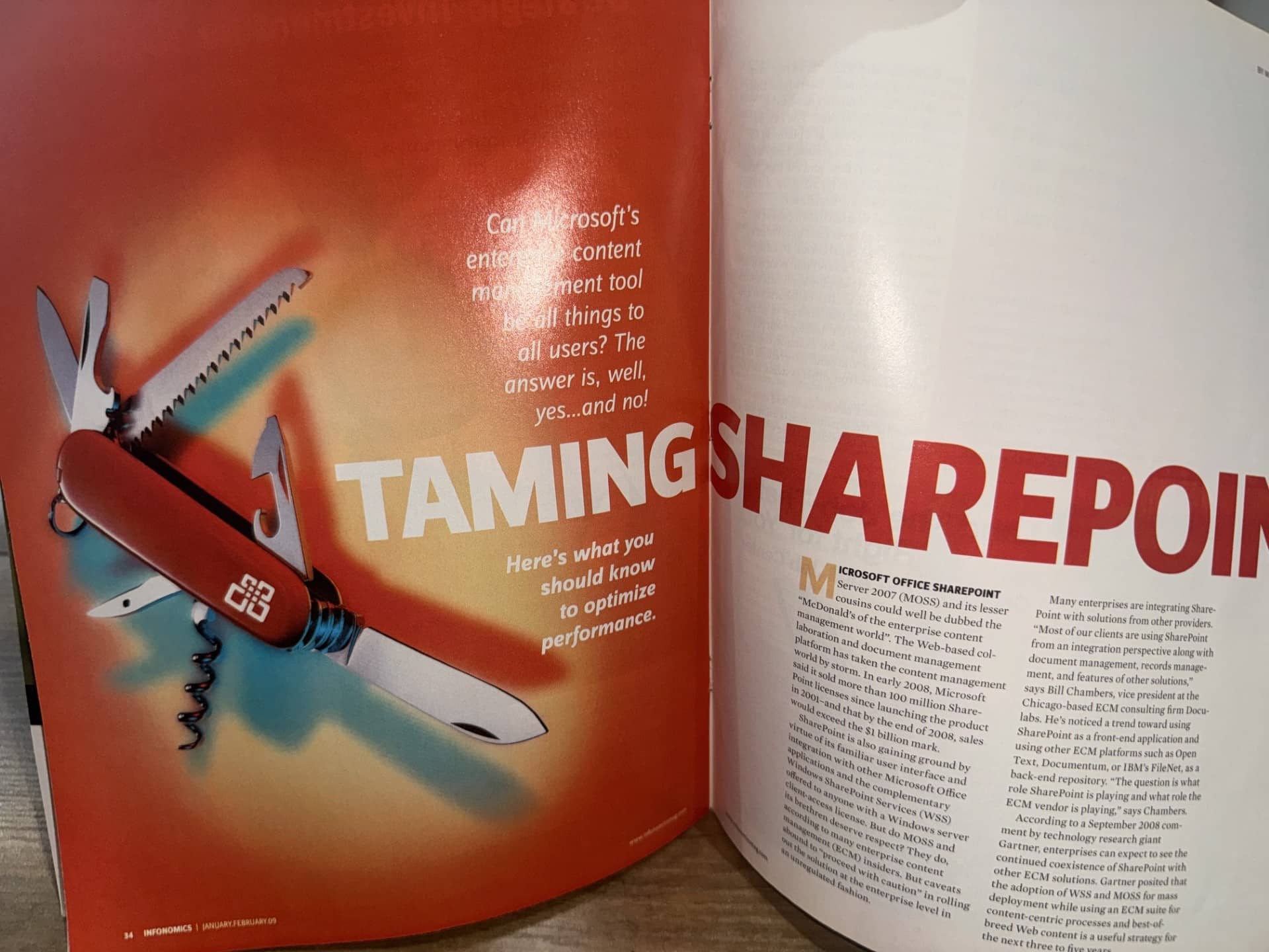 Errin O'Connor Coined "SharePoint Is the Biggest Swiss Army Knife in the World" - EPC Group enterprise consulting