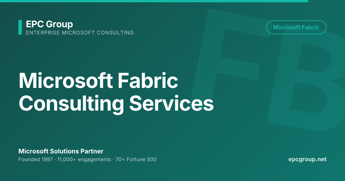 Microsoft Fabric Consulting Services | EPC Group