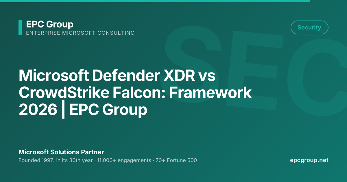 Microsoft Defender XDR vs CrowdStrike Falcon