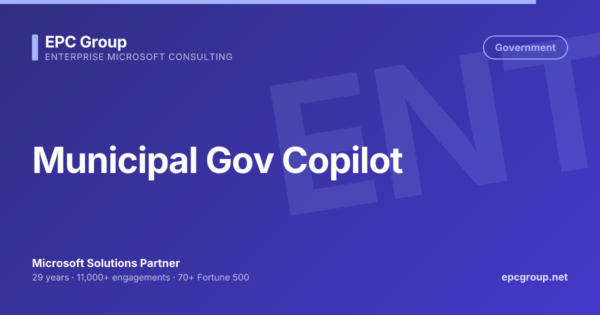  Foto zu Municipal State Local Government Microsoft Copilot 2026 